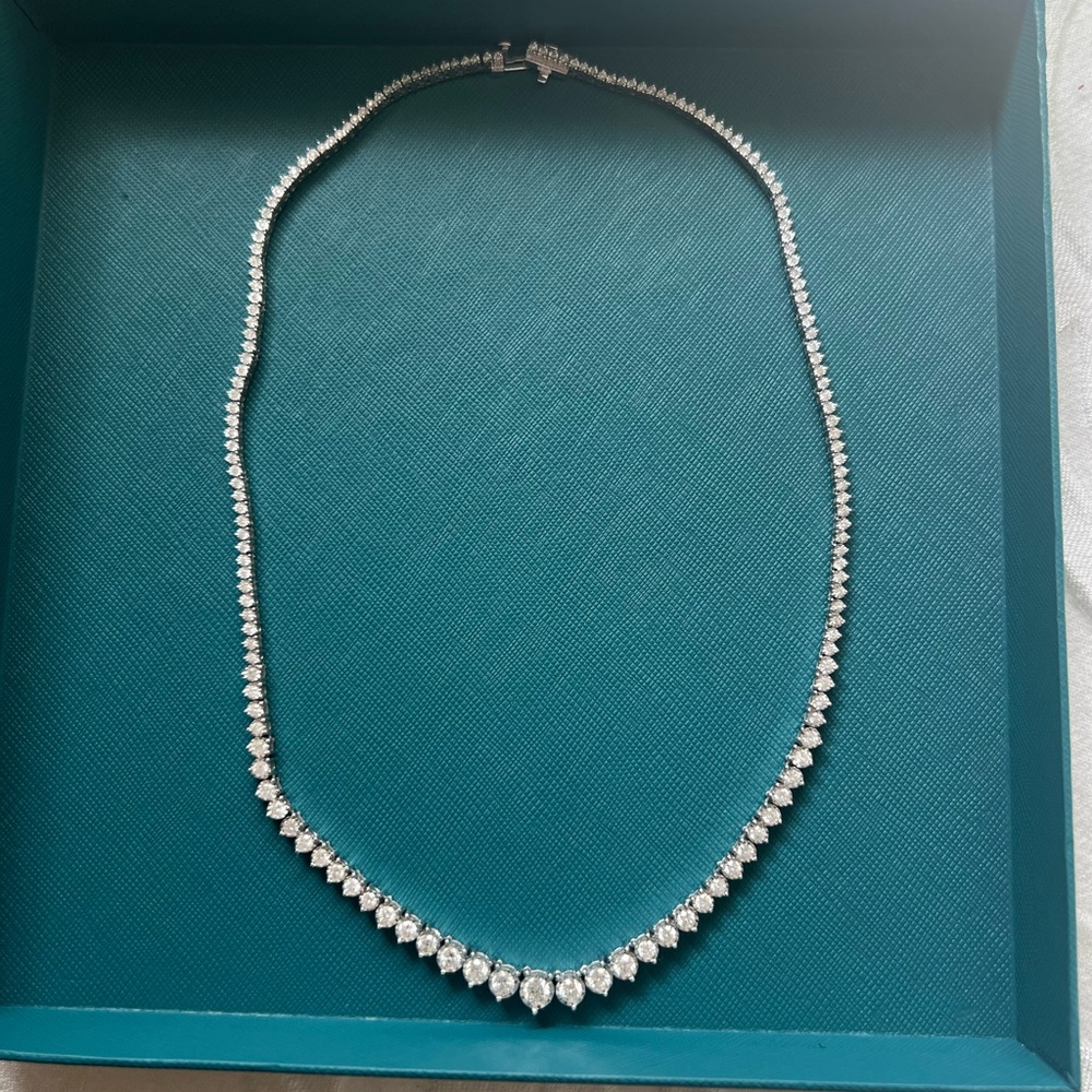 Effy 14K White Gold Tennis Necklace